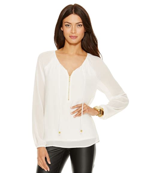 michael kors blouses at macy's.